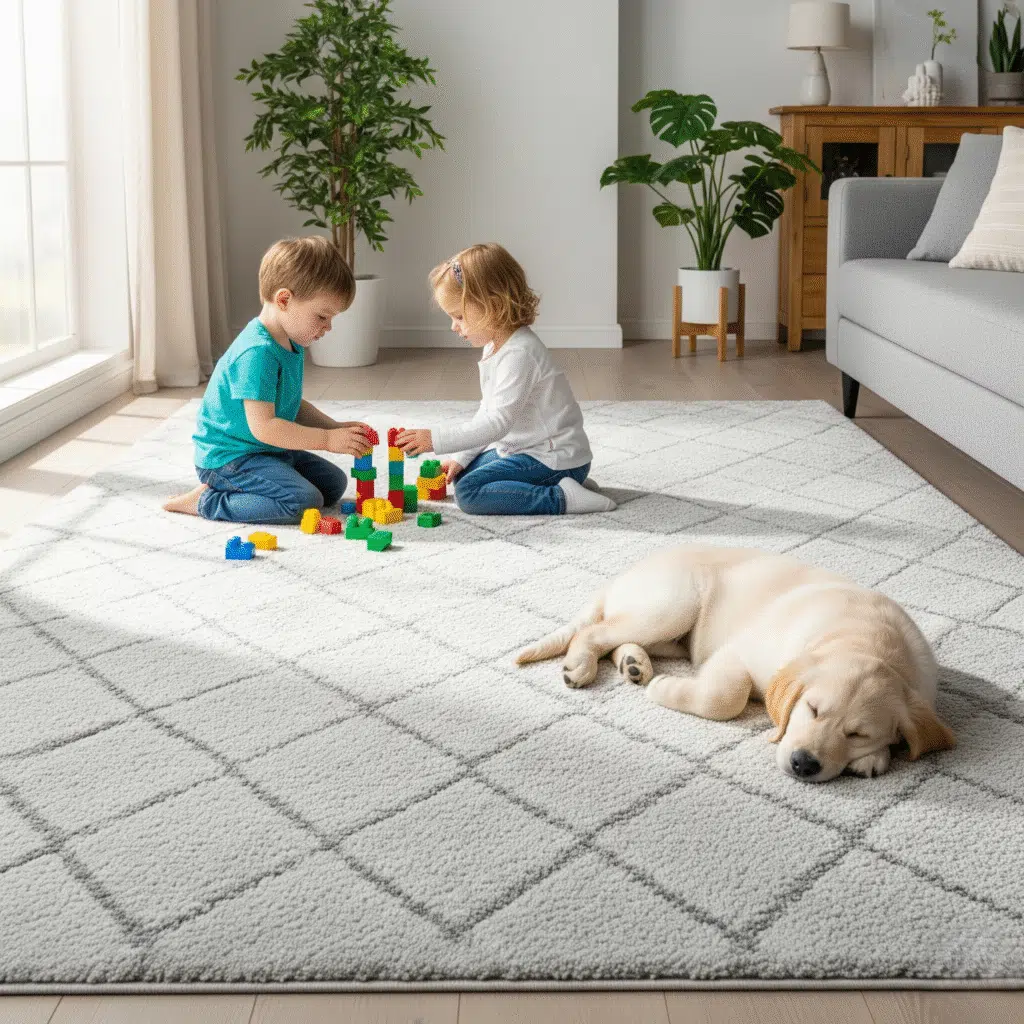 Cleaned Rugs for kids and pets