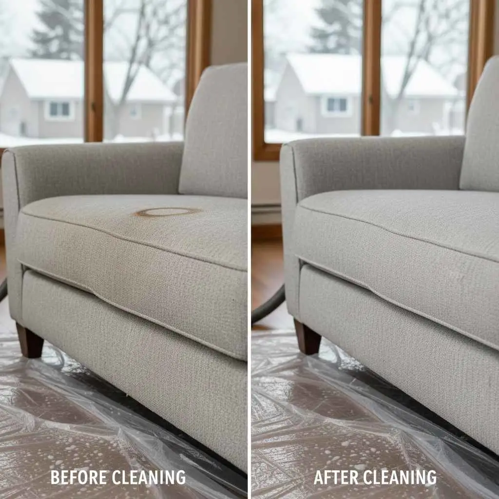 furniture before and after deep upholstery cleaning