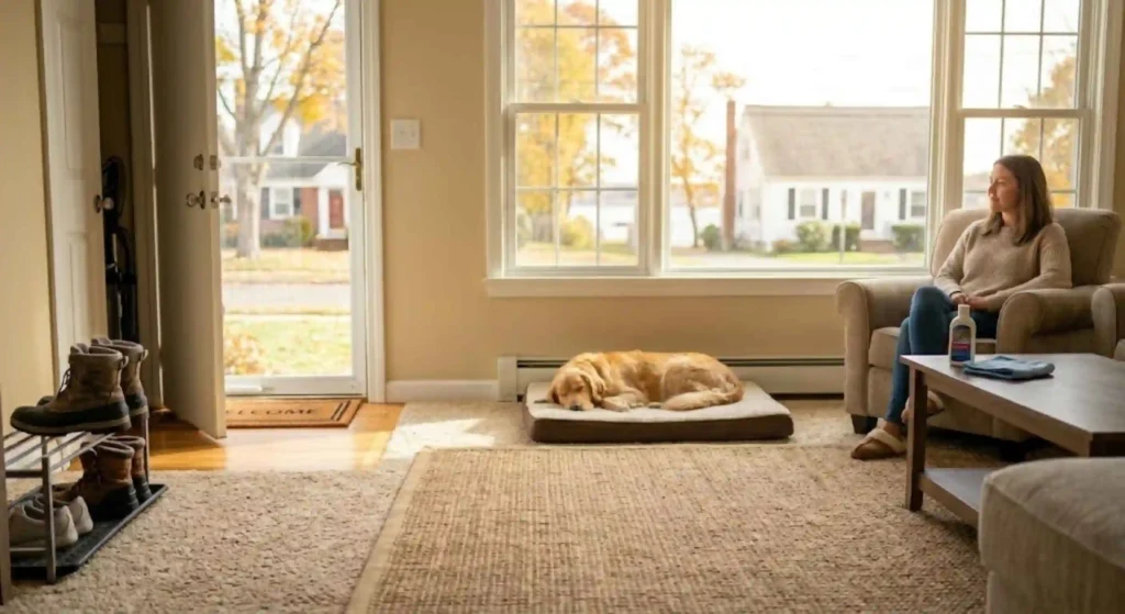 entry mat reducing dirt tracked onto carpet